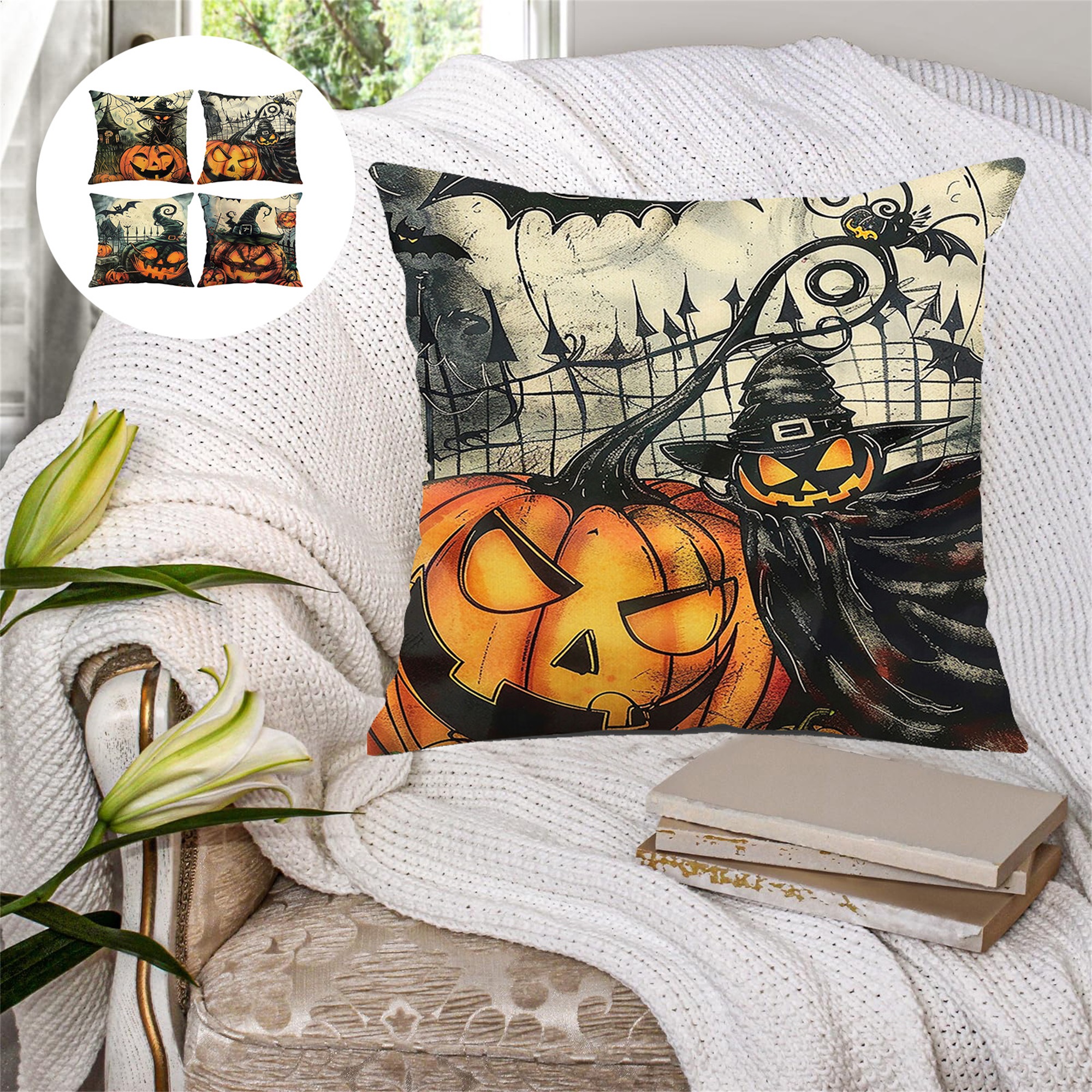 Home Textiles China - Spooky Halloween Pillow Covers with Ghost