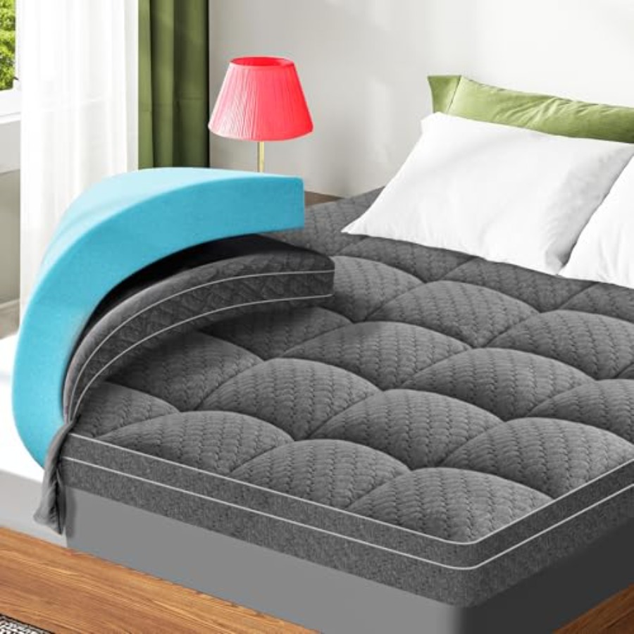 Memory Foam Topper - 3 Inch Memory Foam Mattress Topper