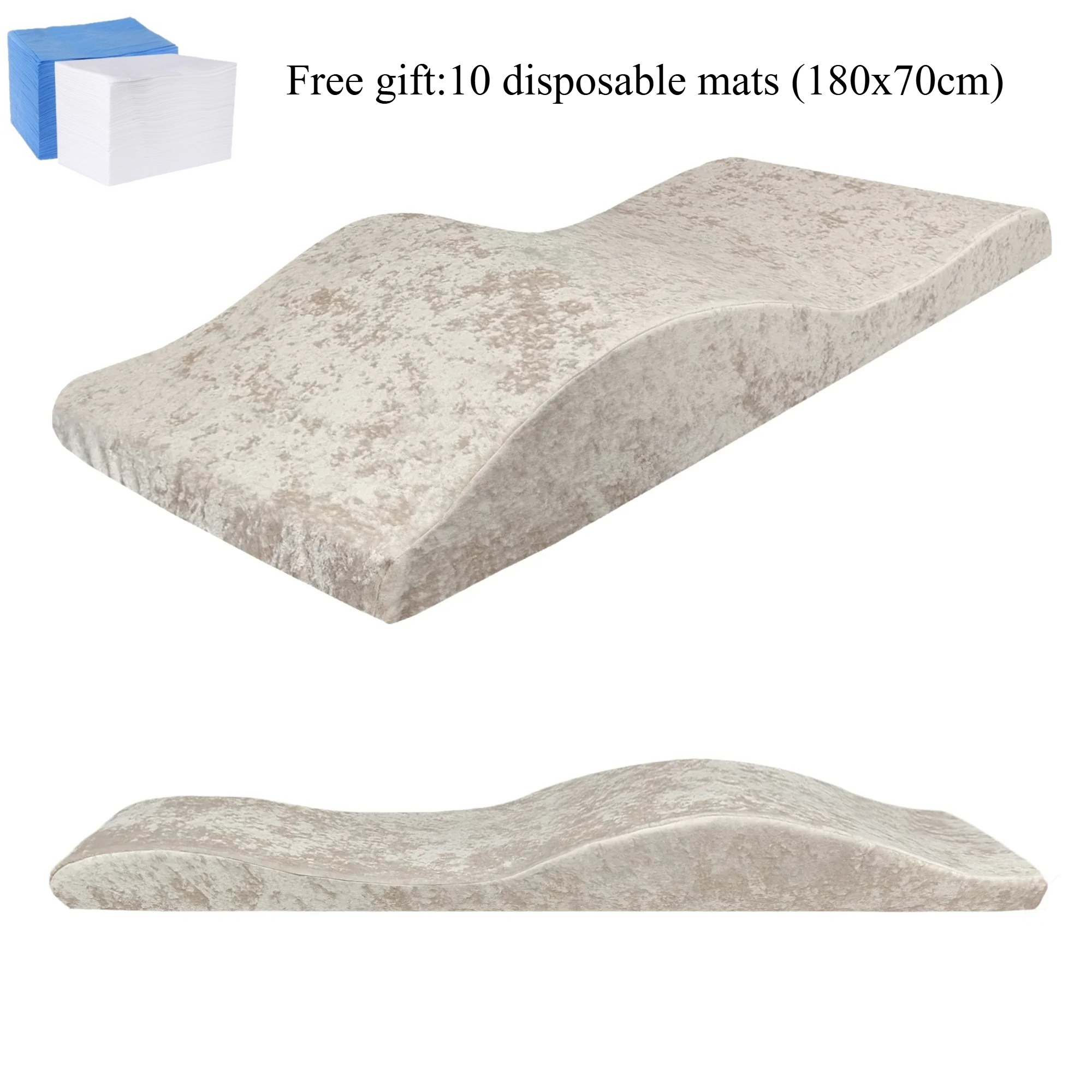 Memory Foam Topper - Curved Mattress Lash Bed Topper Matelas