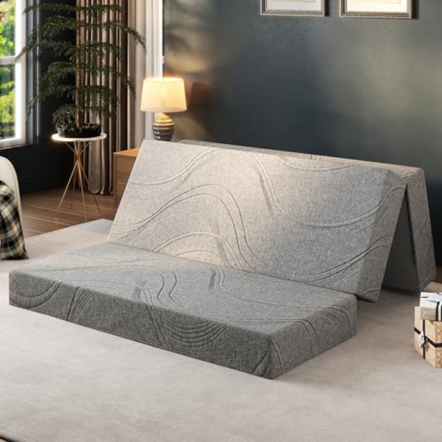 Queen size folding mattress to – обзор и цена Memory Foam Topper