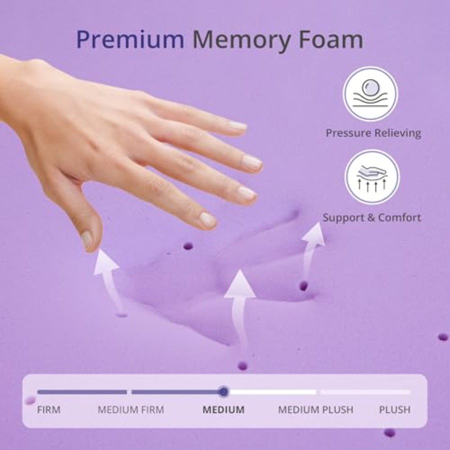Lavender Scented Memory Foam M – обзор и цена Memory Foam Topper
