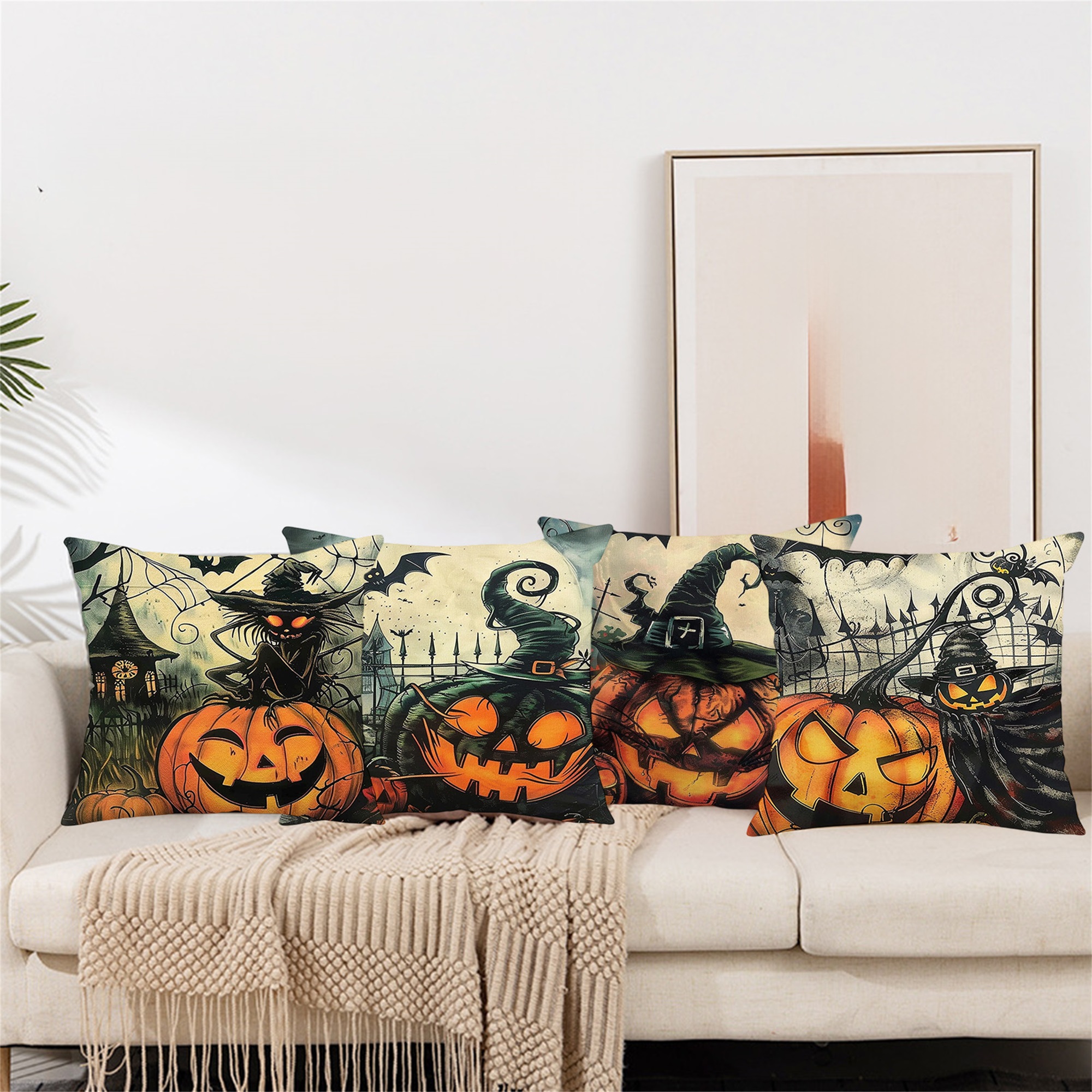 Spooky Halloween Pillow Covers – обзор и цена Home Textiles China