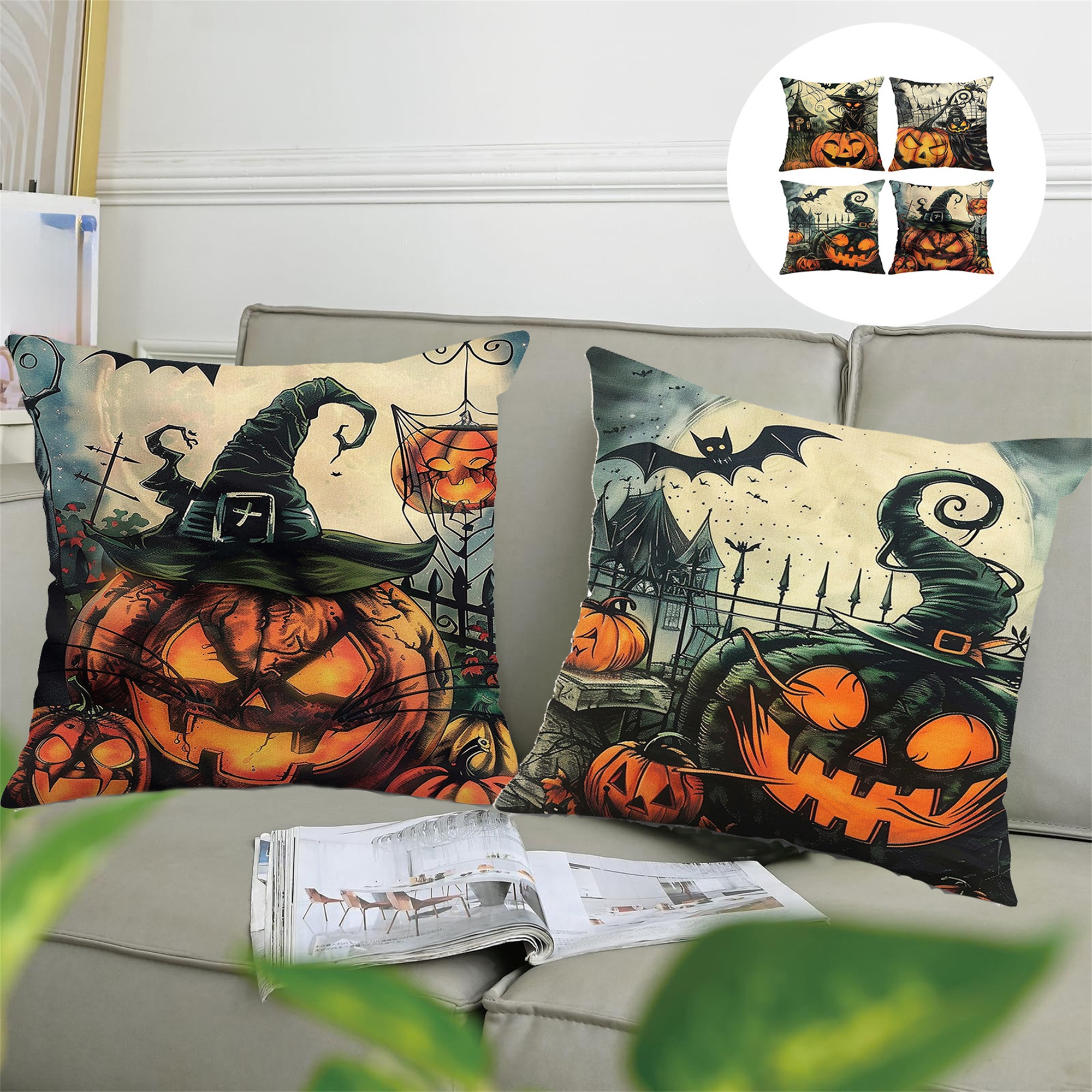 Spooky Halloween Pillow Covers – обзор и цена Home Textiles China