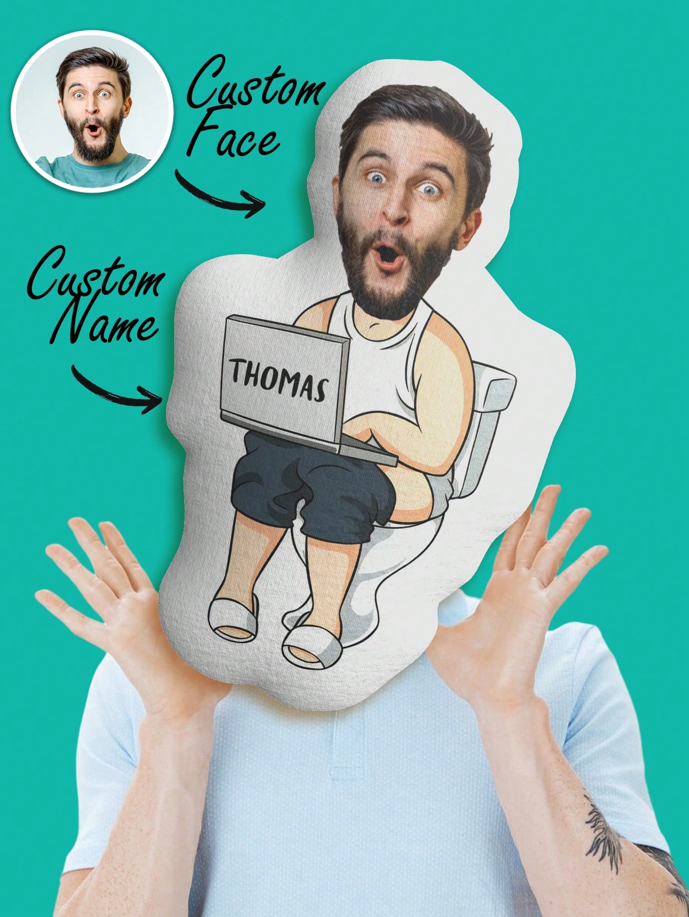 Custom Funny Ugly Face Pillow  – обзор и цена Home And Textiles