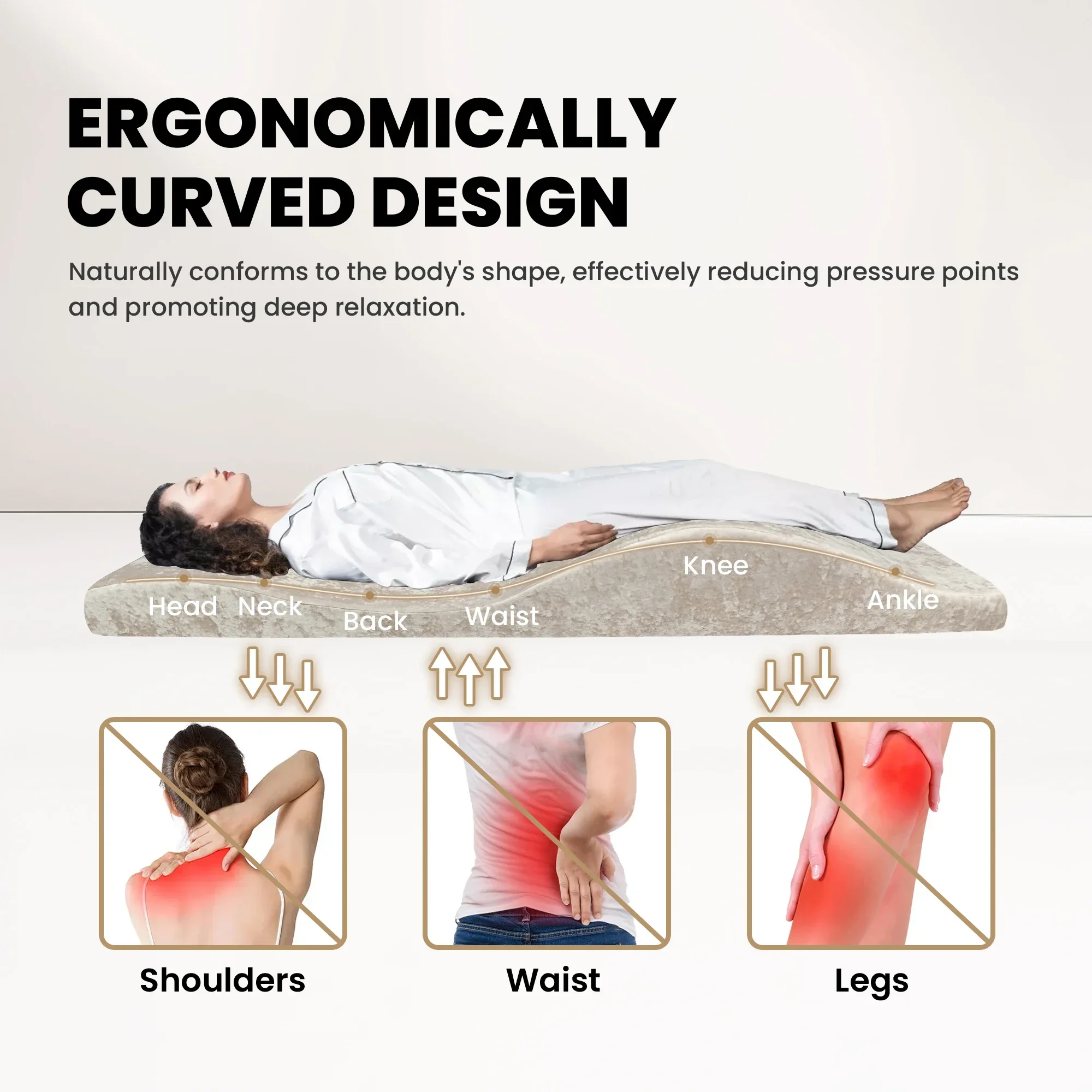 Curved Mattress Lash Bed Toppe – обзор и цена Memory Foam Topper