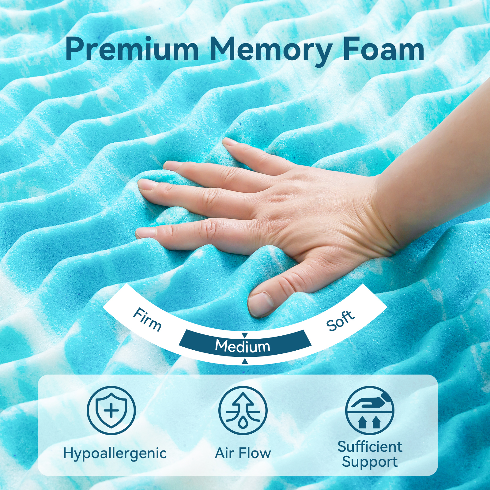 Hcore Mattress Topper, 5-Zone  – обзор и цена Memory Foam Topper